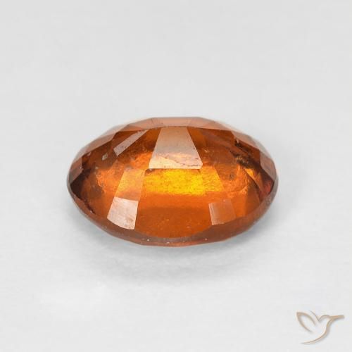 1.42캐럿 천연 Medium Dark-Orange 헤소나이트 가넷, 타원형, VS-SI