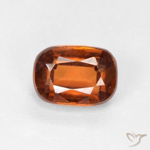 1.32ct 자연스러운 딥 오렌지 헤소나이트 가넷, 방석, VVS-VS
