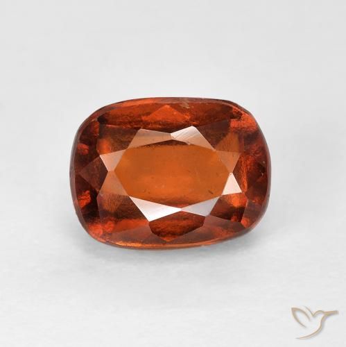 2.69ct 자연스러운 딥 오렌지 헤소나이트 가넷, 방석, VVS-VS