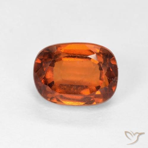 2.51ct 자연스러운 딥 오렌지 헤소나이트 가넷, 방석, VVS-VS