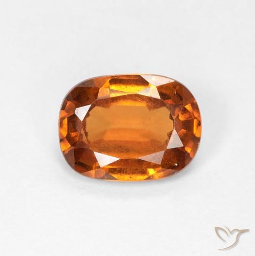 1.48ct 자연스러운 노란 오렌지 헤소나이트 가넷, 방석, VVS-VS
