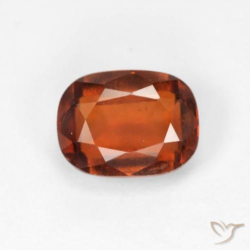 2.00ct 자연스러운 붉은 오렌지 헤소나이트 가넷, 방석, VVS-VS