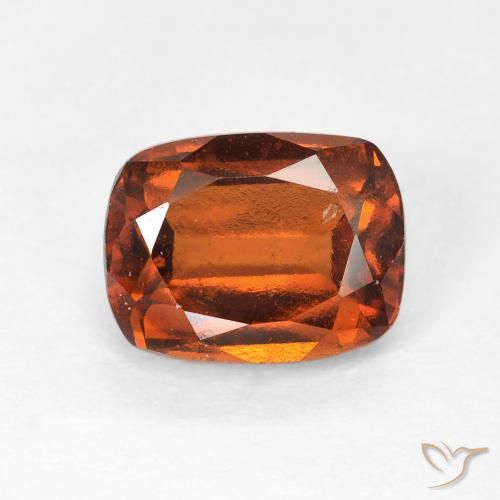 2.53ct 자연스러운 앰버 오렌지 헤소나이트 가넷, 방석, VVS-VS