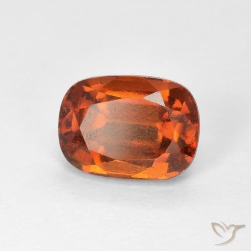 2.05ct 자연스러운 앰버 오렌지 헤소나이트 가넷, 방석, VVS-VS