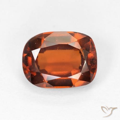 2.60ct 자연스러운 붉은 오렌지 헤소나이트 가넷, 방석, VVS-VS