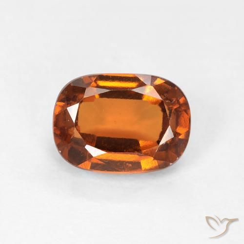 1.22ct 자연스러운 딥 오렌지 헤소나이트 가넷, 방석, VVS-VS
