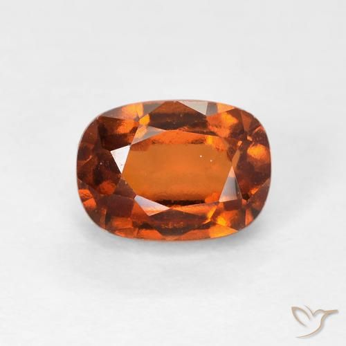 1.51ct 자연스러운 딥 오렌지 헤소나이트 가넷, 방석, VVS-VS