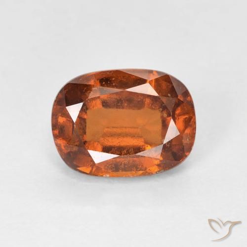 1.92ct 자연스러운 미디엄 오렌지 헤소나이트 가넷, 방석, VS-SI