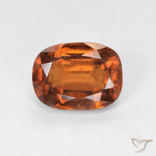 1.80ct 자연스러운 붉은 오렌지 헤소나이트 가넷, 방석, VS-SI