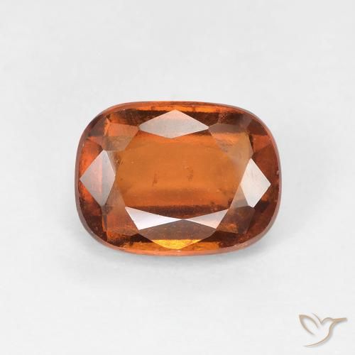 1.92ct 자연스러운 딥 오렌지 헤소나이트 가넷, 방석, VS-SI