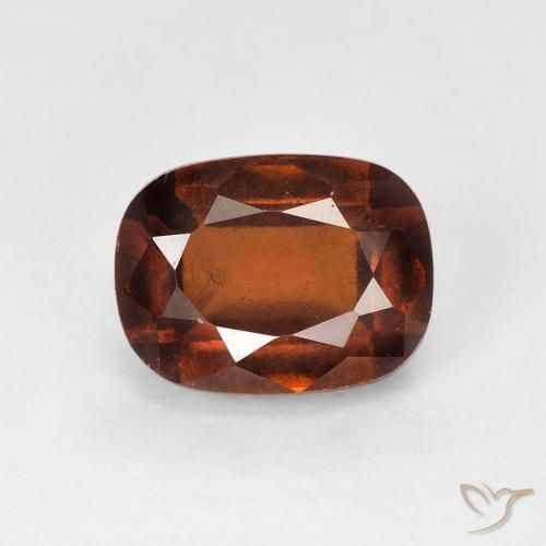 2.16ct 자연스러운 앰버 오렌지 헤소나이트 가넷, 방석, VS-SI