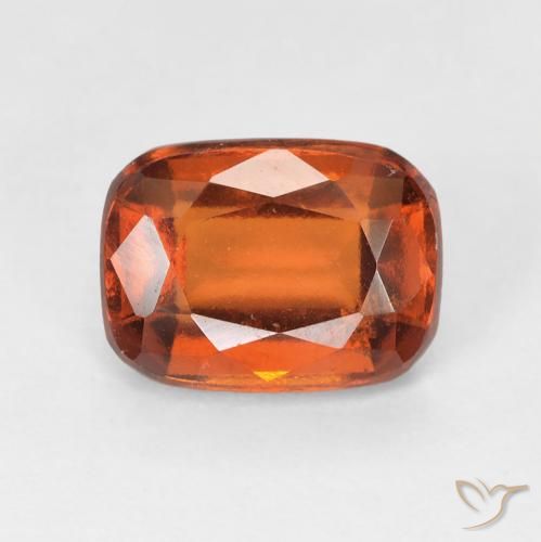 2.08ct 자연스러운 파이어 오렌지 헤소나이트 가넷, 방석, VS-SI