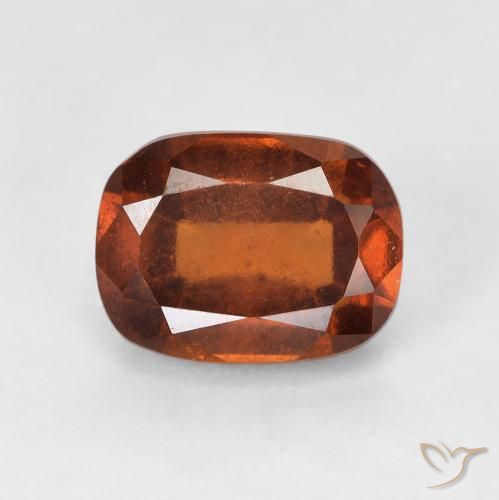 2.29ct 자연스러운 미디엄 오렌지 헤소나이트 가넷, 방석, VS-SI