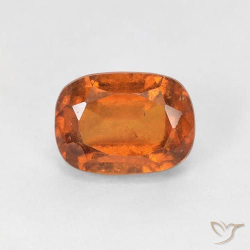 1.54ct 자연스러운 딥 오렌지 헤소나이트 가넷, 방석, VS-SI