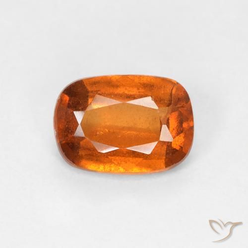 0.94ct 자연스러운 딥 오렌지 헤소나이트 가넷, 방석, VS-SI