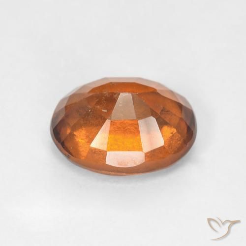 1.91캐럿 천연 Medium Dark-Orange 헤소나이트 가넷, 타원형, VS