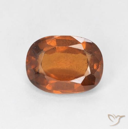 2.27ct 자연스러운 파이어 오렌지 헤소나이트 가넷, 방석, VS-SI
