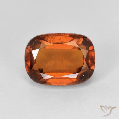 2.29ct 자연스러운 앰버 오렌지 헤소나이트 가넷, 방석, VS