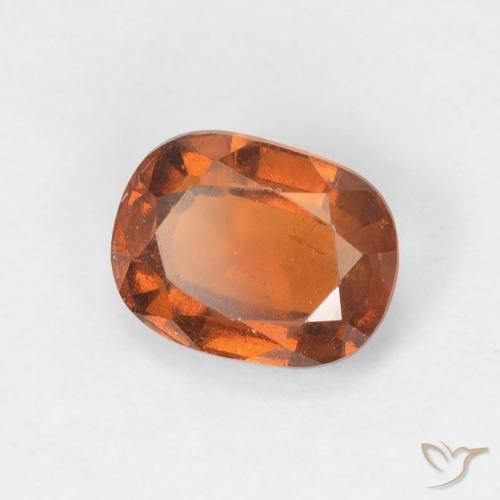 1.72캐럿 천연 Medium Dark-Orange 헤소나이트 가넷, 방석, VS