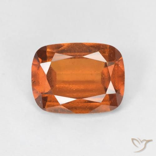2.52ct 자연스러운 미디엄 오렌지 헤소나이트 가넷, 방석, VS