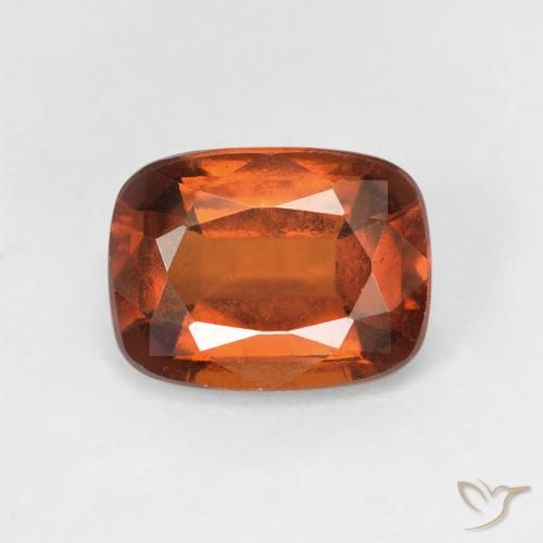 2.46ct 자연스러운 딥 오렌지 헤소나이트 가넷, 방석, VS