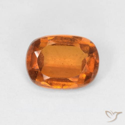 1.59ct 자연스러운 노란 오렌지 헤소나이트 가넷, 방석, VS