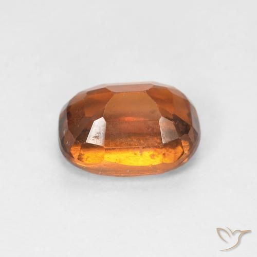 1.33캐럿 천연 Medium Dark-Orange 헤소나이트 가넷, 타원형, VS