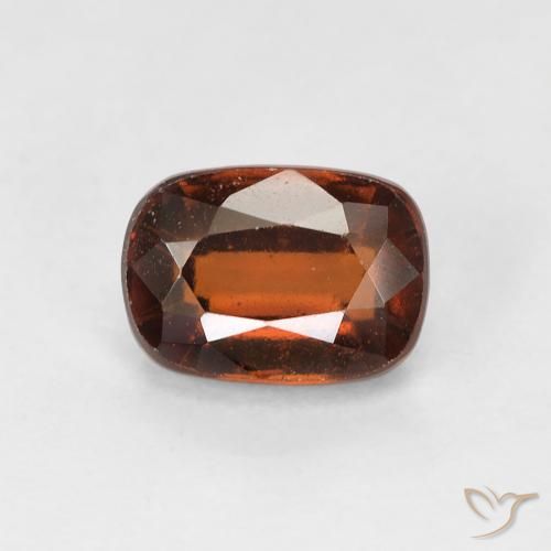 1.43ct 자연스러운 미디엄 오렌지 헤소나이트 가넷, 방석, VS