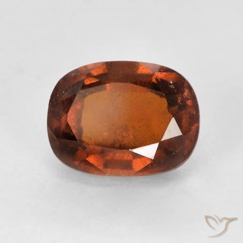 2.42ct 자연스러운 딥 오렌지 헤소나이트 가넷, 방석, VS-SI