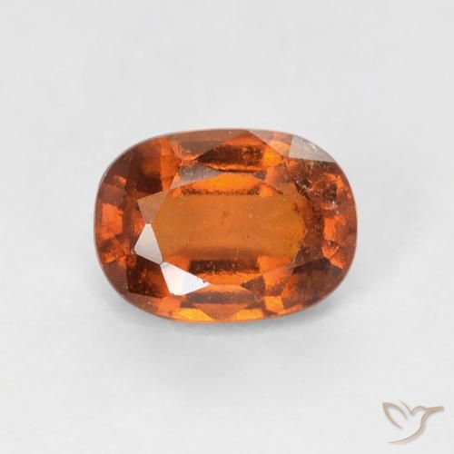 1.12ct 자연스러운 딥 오렌지 헤소나이트 가넷, 방석, VS-SI