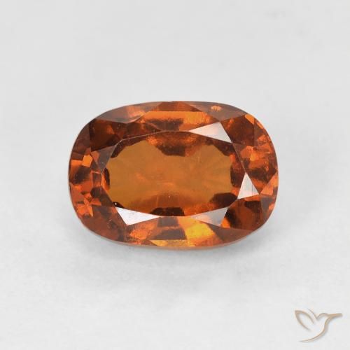 1.94ct 자연스러운 붉은 오렌지 헤소나이트 가넷, 타원형, VS
