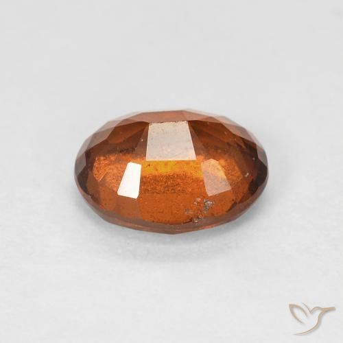 1.67캐럿 천연 Medium Dark-Orange 헤소나이트 가넷, 타원형, VS