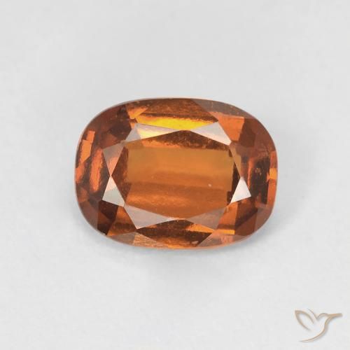1.42ct 자연스러운 미디엄 오렌지 헤소나이트 가넷, 방석, VVS-VS