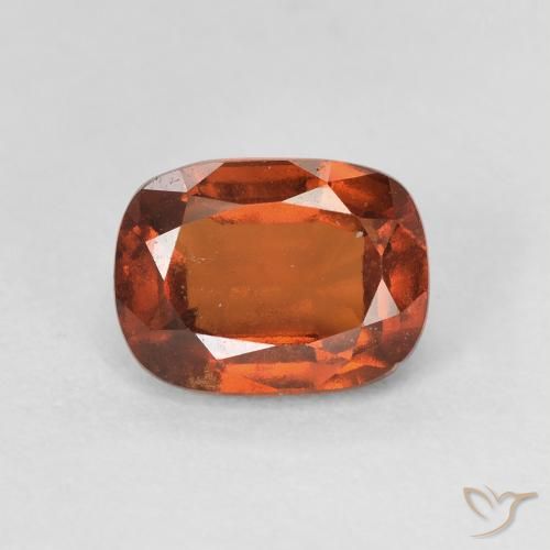 1.87ct 자연스러운 미디엄 오렌지 헤소나이트 가넷, 방석, VVS-VS