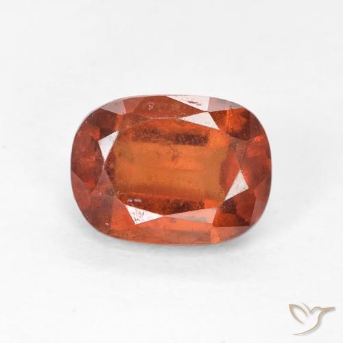 1.94ct 자연스러운 앰버 오렌지 헤소나이트 가넷, 방석, VS
