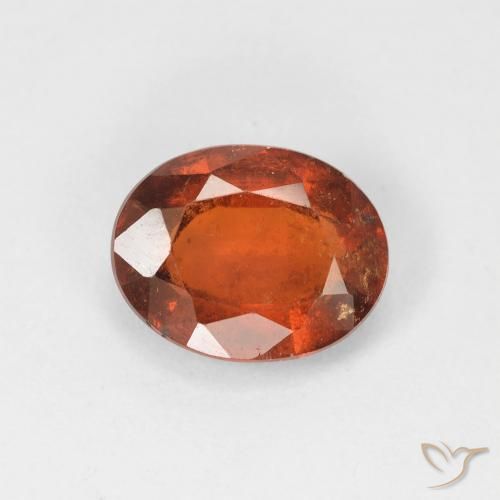 2.44ct 자연스러운 따뜻한 오렌지 헤소나이트 가넷, 타원형, VS