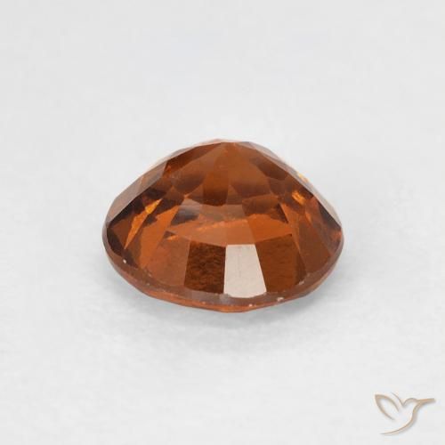 0.95캐럿 천연 Medium Dark-Orange 헤소나이트 가넷, 둥근, VVS-VS