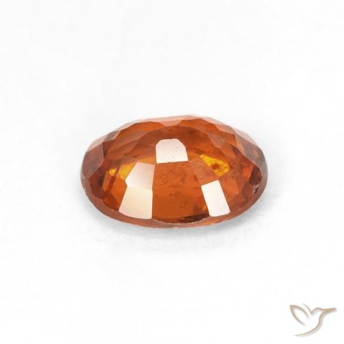 0.92캐럿 천연 Medium Dark-Orange 헤소나이트 가넷, 타원형, VS