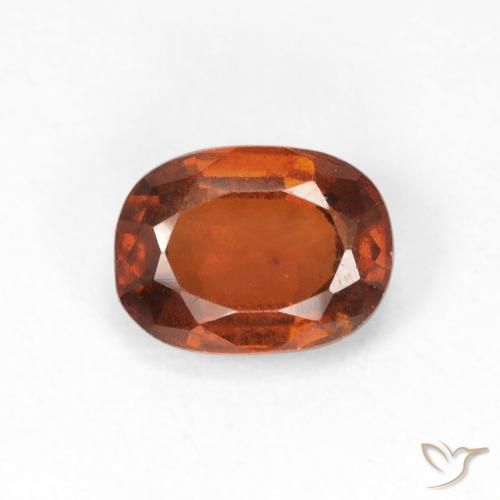 1.69ct 자연스러운 앰버 오렌지 헤소나이트 가넷, 타원형, VS