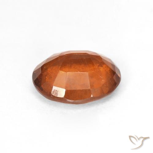 2.15캐럿 천연 Medium Dark-Orange 헤소나이트 가넷, 타원형, VS