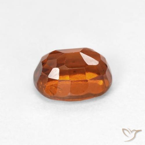 1.25캐럿 천연 Medium Dark-Orange 헤소나이트 가넷, 타원형, VS