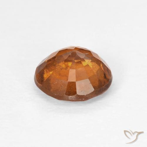 0.83캐럿 천연 Medium Dark-Orange 헤소나이트 가넷, 둥근, VS