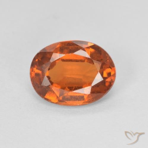 1.74ct 자연스러운 딥 오렌지 헤소나이트 가넷, 타원형, VVS-VS