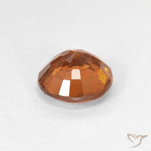 0.96캐럿 천연 Medium Dark-Orange 헤소나이트 가넷, 둥근, VS