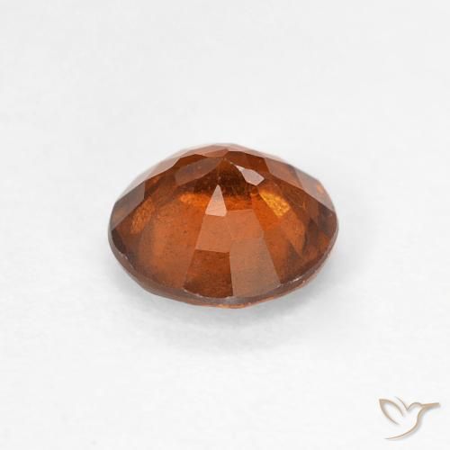 0.95캐럿 천연 Medium Dark-Orange 헤소나이트 가넷, 둥근, VS