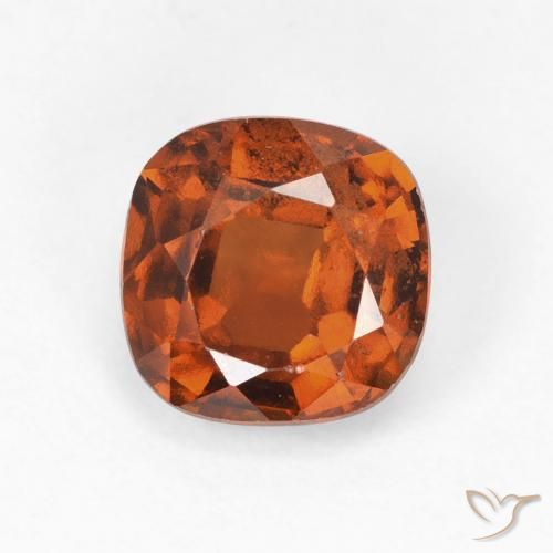 1.79ct 자연스러운 앰버 오렌지 헤소나이트 가넷, 방석, VS