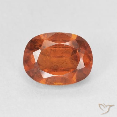 2.08ct 자연스러운 파이어 오렌지 헤소나이트 가넷, 방석, VS-SI