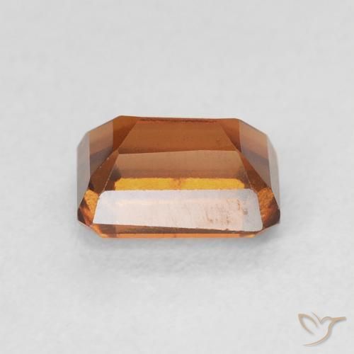 1.43캐럿 천연 Medium Dark-Orange 헤소나이트 가넷, 옥타곤 / 에메랄드 컷, VVS-VS