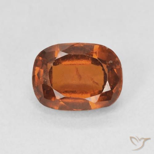 2.01ct 자연스러운 딥 오렌지 헤소나이트 가넷, 방석, VS-SI