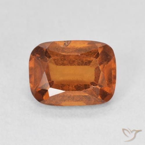 2.04ct 자연스러운 딥 오렌지 헤소나이트 가넷, 방석, VS-SI